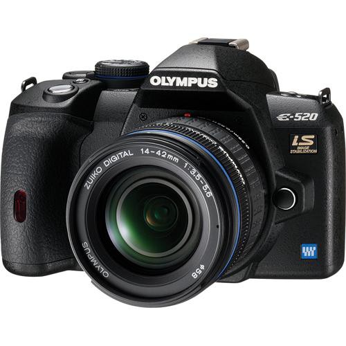 Olympus E-System E-520 SLR Digital Camera w/ 14-42mm & 262090