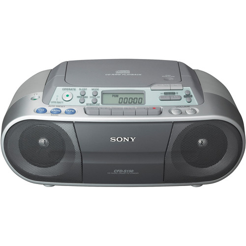 Sony CFD-S01 CD Radio Cassette Recorder CFDS01SILVER B&H Photo