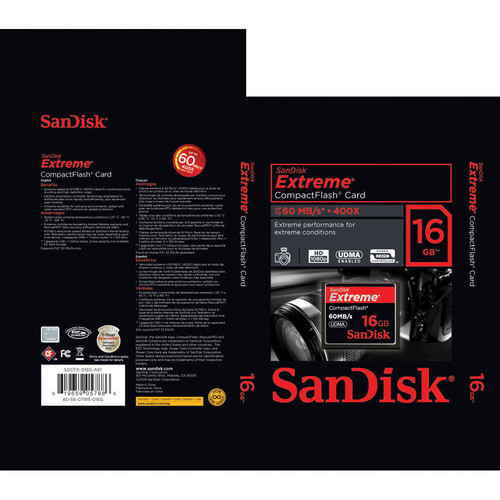 Mémoire Compact Flash SanDisk Ultra 16GB 50MB/s