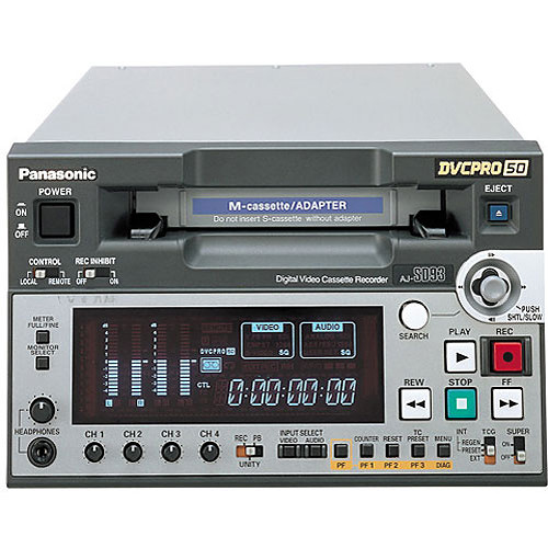 Panasonic AJ-SD93 Half-Rack DVCPRO 50/25 Digital VTR AJ-SD93PJ