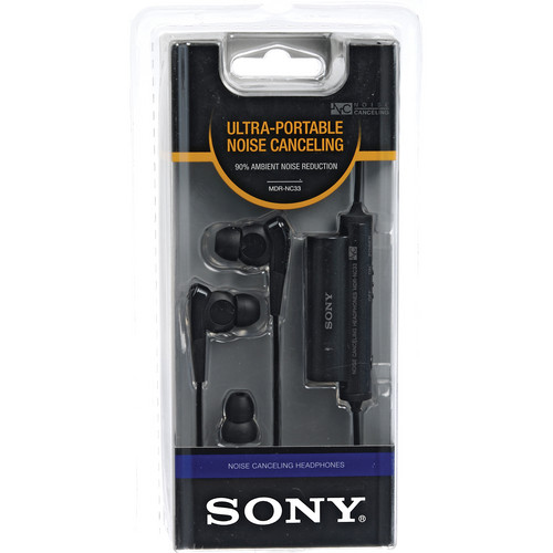Sony MDR-NC33 Noise-Cancelling In-Ear Stereo Headphones MDRNC33