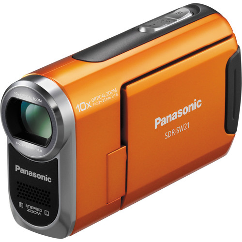 Panasonic SDR-SW21 Waterproof SD Card Camcorder (Orange)