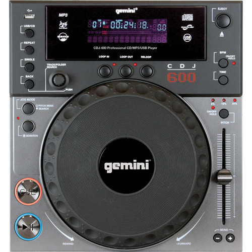 Gemini CDJ-600 Professional Table-Top DJ CD and MP3 Player