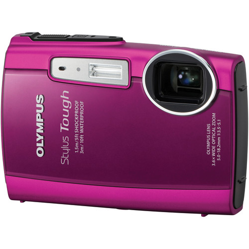 Olympus Stylus Tough 3000 Digital Camera (Pink) 227625 B&H Photo