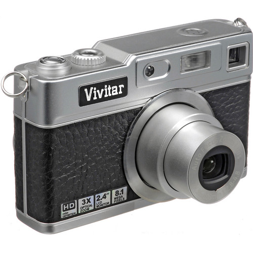 Vivitar ViviCam 8027 Digital Camera (Black) 8027BLACK B&H Photo