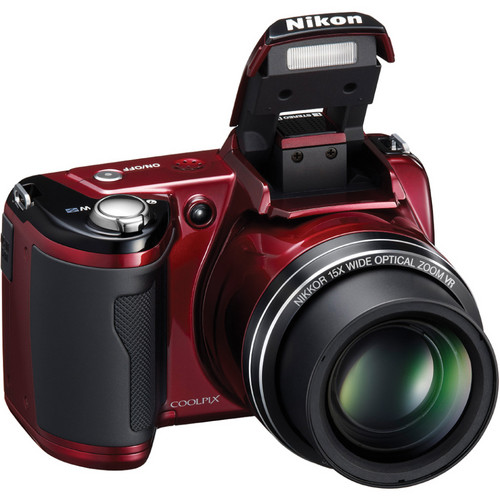 Nikon Coolpix L110 Digital Camera (Red) 26195 B&H Photo Video