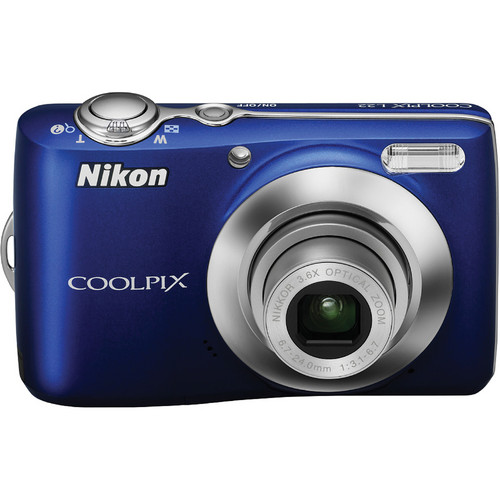 Nikon Coolpix L22 Digital Camera (Blue) 26199 B&H Photo Video