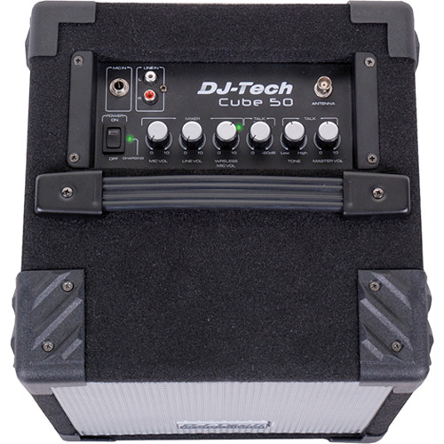 Dj Tech Cube 50 Portable Pa Speaker With Wireless Cube 50 B H