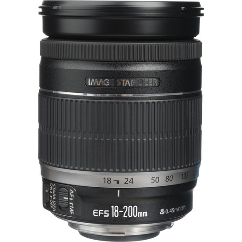Canon EF-S 18-200mm f/3.5-5.6 IS Lens 2752B002 B&H Photo Video