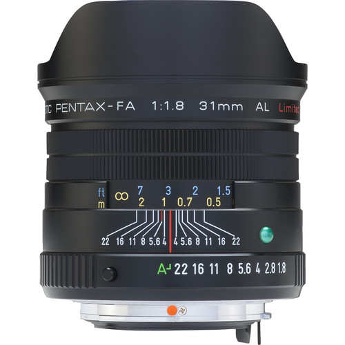 Used Pentax smcP FA 31mm f/1.8 Limited Lens (Black) 20290 B&H