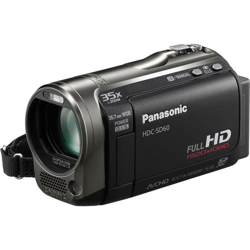 Panasonic HDC-SD60 HD PAL Camcorder (Black) HDCSD60KE B&H Photo