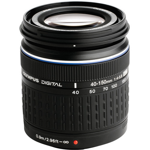 Olympus Zuiko Digital ED 40-150mm f/4.0-5.6 Lens with Four