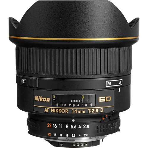 Nikon AF NIKKOR 14mm f/2.8D ED Lens 1925 B&H Photo Video