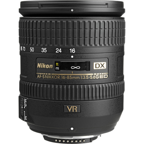 Nikon AF-S DX NIKKOR 16-85mm f/3.5-5.6G ED VR Lens 2178 B&H