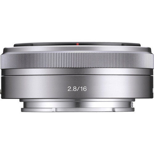 Sony E-Mount SEL16F28 16mm f/2.8 Wide-Angle Alpha E-Mount Lens (Silver)