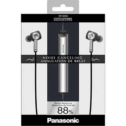 Panasonic RP-HC55 Noise-Cancelling In-Ear Stereo RP-HC55-S B&H