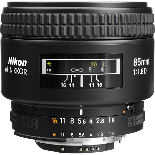 Nikon AF Nikkor 85mm f/1.8D Lens (Refurbished by Nikon USA)