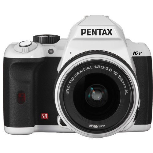 Pentax K-r Digital SLR Camera with 18-55mm Zoom Lens (White)