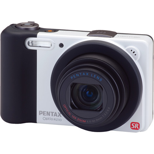 Pentax Optio RZ10 Digital Camera (White) 16826 B&H Photo