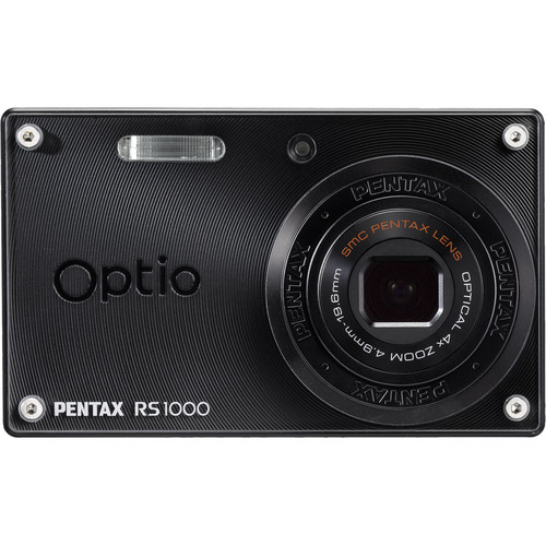 Pentax Optio RS1000 Digital Camera (Black) 16621 B&H Photo Video