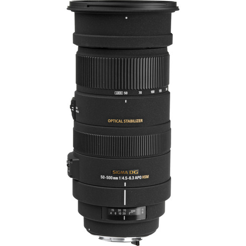 Sigma 50-500mm F/4.5-6.3 APO DG OS HSM Lens for Pentax K 738109