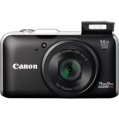 Canon Powershot SX230 HS Digital Camera (Black) 5043B001 B&H