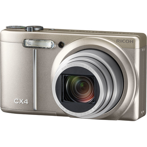 Ricoh CX4 Digital Camera (Champagne Silver) 175593 B&H Photo