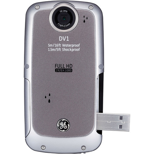 General Electric DV1 1080p HD Digital Video Camera (Gray) DV1GG