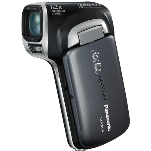 Panasonic HX-WA10 HD Waterproof Dual Camcorder (Black) HX-WA10K