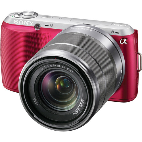 Sony Alpha NEX-C3 Digital Camera with 18-55mm Lens (Pink)