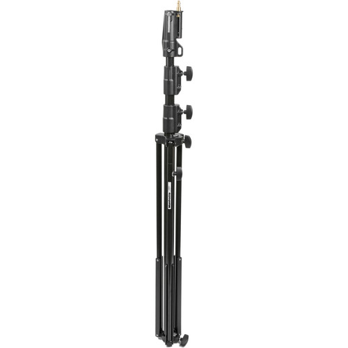 Manfrotto 126CSU Chrome Plated Steel Heavy Duty Stand With Leveling Leg,  10.9 Foot 