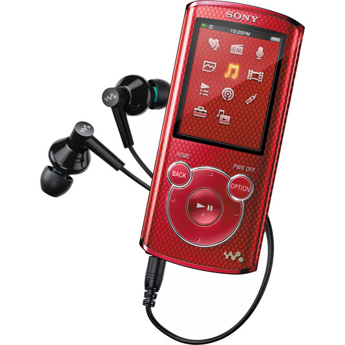 Sony 4GB E Series Walkman Video MP3 Player (Red) NWZE463RED Bu0026H