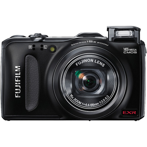 FUJIFILM FinePix F600EXR Digital Camera (Black) 16178897 B&H