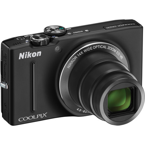 Nikon COOLPIX S8200 Digital Camera (Black) 26288 B&H Photo