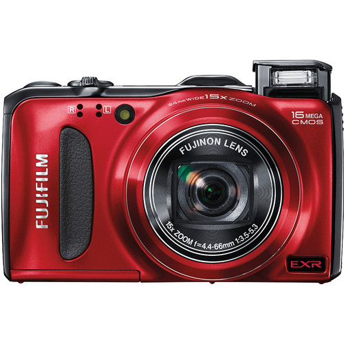 FUJIFILM FinePix F550EXR Digital Camera (Red) 16165917 B&H Photo