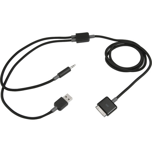 30pin Dock To 3.5mm Car AUX Audio USB charger Cable For iPhone 3G