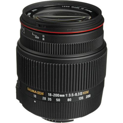 Sigma 18-200mm f/3.5-6.3 II DC OS HSM Lens for Nikon 882306 B&H