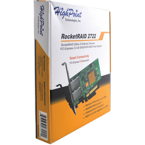 HighPoint RocketRAID 2722 2-Connector Mini-SAS PCI-Express