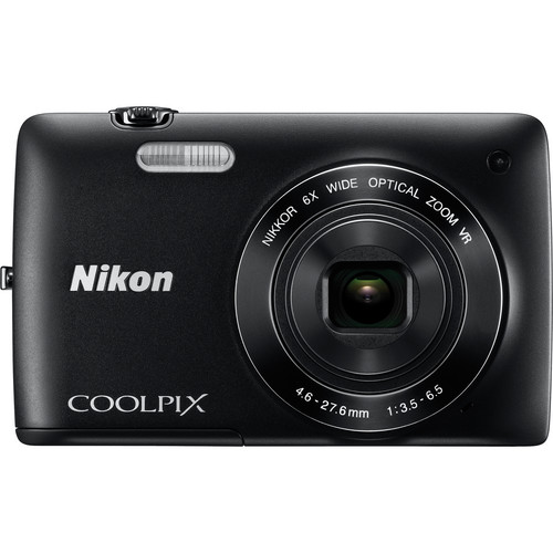 Nikon Coolpix S4300 Digital Camera (Black) 26305 B&H Photo Video