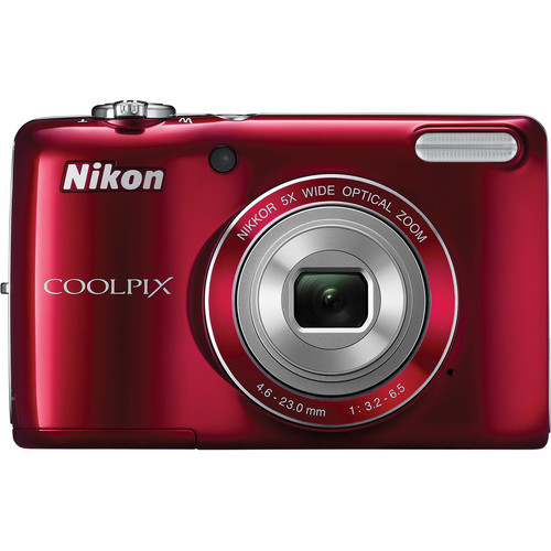 Nikon Coolpix L26 Digital Camera (Red) 26299 B&H Photo Video