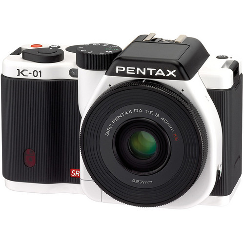Pentax K-01 Digital Camera With 40mm Lens (White) 15400 Bu0026H