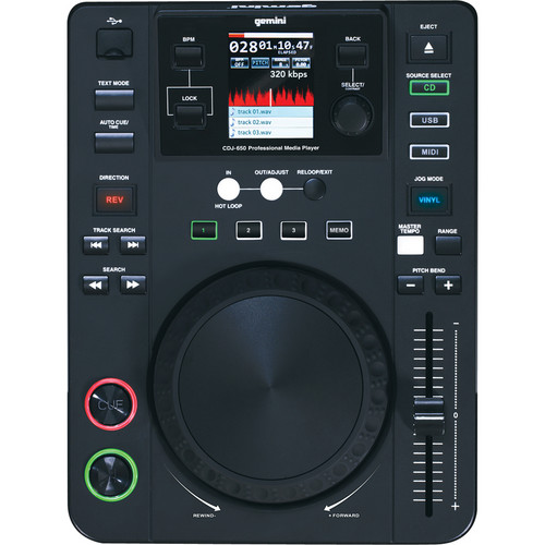 Gemini CDJ-650 Professional DJ Media Player CDJ-650 B&H Photo