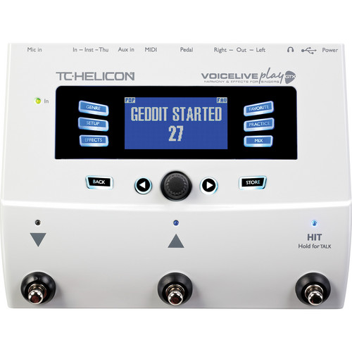 TC-Helicon VoiceLive Play GTX Harmony and Effects Pedal