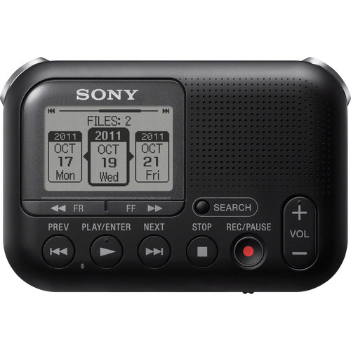Sony ICD-LX30 Digital Voice Recorder (Black) ICD-LX30BLK B&H