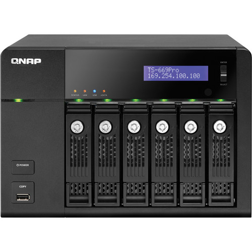 QNAP TS-669 Pro 6 Bay Turbo NAS Server for SMBs