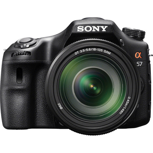 Sony Alpha SLT-A57 DSLR Digital Camera with 18-135mm Lens B&H