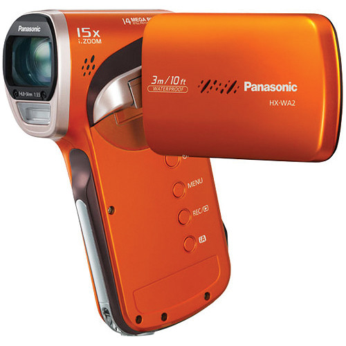 Panasonic HX-WA2 HD Waterproof Dual Camcorder (Orange) HX-WA2D