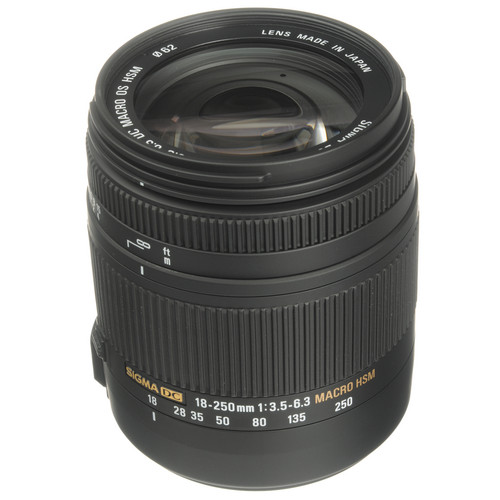 Sigma 18-250mm F3.5-6.3 DC Macro OS HSM for Canon EF Mount
