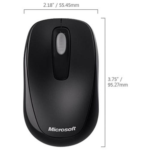 Microsoft Wireless Mobile Mouse 1100 Black Model 1452 With Receiver