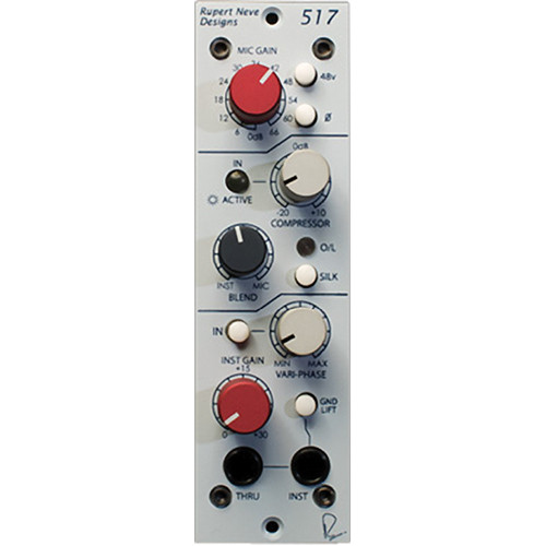 Rupert Neve Designs 517 - DI/Preamp/Compressor with Variphase (500 Series  Module)